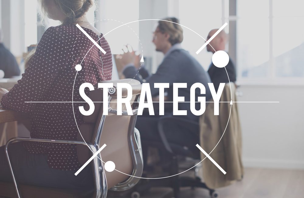 Strategy Solution Planning Business Success Target Concept