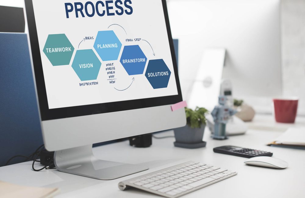 Business Plan Strategy Development Process Graphic Concept